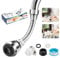 Leikedun Kitchen Tap Spray Head, Universal Tap Extension 360° Rotatable Aerator ABS Polished Chrome for Kitchen Sink Faucet Adapter