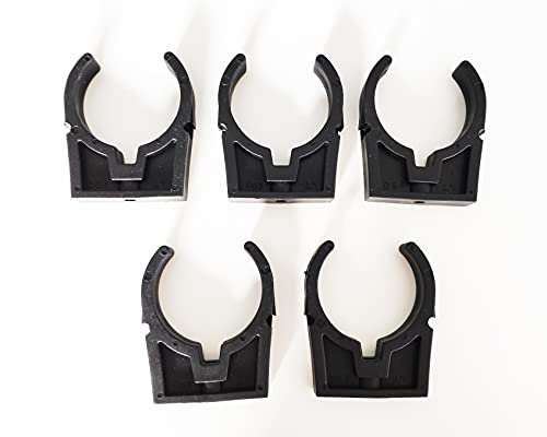 Colliers PVC de fixation à clip pince ouverte PVC 63mm (Lot de 5)