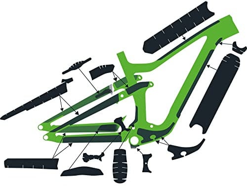 Syncros Ransom Carbon Rahmenschutzfolien Set glänzend klar