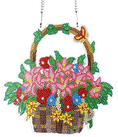 TROYSINC 5D DIY Diamond Painting Kranz Wandbehang, Eule Strass Kristall Malerei Kit, Blumen Türschmuck Art Crafts Wanddekor für Home, Erwachsene (Stil C)