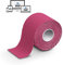 Nastro Kinesiologico 5m x 5cm, 1/2/4 Rotoli Nastro Kinesiologico, X-PRO SPORT Kinesio Tape con e-book con esempi applicazione, Cerotto Muscolare, Taping Forte Resistente Elastico (1 X ROSA)