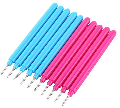 Slotted Quilling Tool, 10 Pcs Paper Flower Making Tools Multifunctional Quilling Tools Kit Quilling Paper Pens Paper Quilling Kits Handmade Rolling Curling Quilling Needle Pen for Art Craft