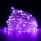 Jsdoin Fairy Lights, 2 PCS 50 LED Battery Operated String Lights Copper Wire Light for Indoor Outdoor Lighting, Bedroom, Wedding Decor, Party, Christmas, Tree Decoration(5M/16ft，Purple)