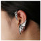 Dervivea Gothic Fledermaus Flügel Ohrmanschette - Punk Silber Ohr Clip Ohrringe - Metall Ohrringe Ohne Piercing - Schmuck Für Frauen