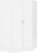 Kelsey Stores Nevada 2 Door Corner Wardrobe Bedroom Corner Wardrobes (White Gloss)