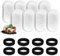 MXTIMWAN 16 Piezas Filtros de Fuente para Gatos, 8 Filtros de Carbón y 8 Esponjas de Espuma para 3,2 L Fuentes de Acero Inoxidable, Filtros Fuente con Carbón Activo