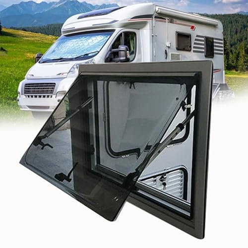 WDDEYYDS Finestra per roulotte Finestra a Battente Laterale Finestra per roulotte oscurata Finestra Pieghevole Finestra di Ventilazione a Battente con Doppi vetri per Camper/roulotte,750-400