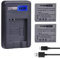 PowerTrust Lot de 2 batteries NB-4L et chargeur pour Canon IXUS 117 HS, IXUS 100 is, IXUS 130, IXUS 220 HS, IXUS 60, IXUS 70, IXUS 55, IXUS 80 is