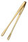 susiodeu Food Clip Grillzange Dessertklemme Edelstahl Picknick Küchenhelfer Glatte Oberfläche Steakpinzette Grillwerkzeug, Gold/S