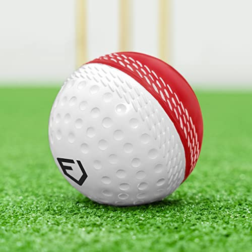 Fortress Reverse Cricket Swing Ball – Bälle in Rot/Weiß und Rosa/Weiß (Rot + Weiß, 1 Packung)