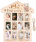 12 Monate Bilderrahmen, Fototafelfür das erste Jahr,Monatlicher Meilenstein-Fotobanner zum ersten Geburtstag | Kinderzimmerdekoration für Neugeborene bis 12 Monate, Tischdekoration, Feiern Sie den 1.