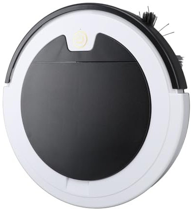 Marhynchus Barrido de Vacío Robótico Fuerte Succión USB Recargable Diseño Tranquilo de Evitación Automática de Obstáculos 3 en 1 Cleaner de Trapeadores de Piso para Casa (Rojo) (White)