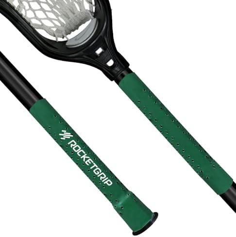 Lacrosse Stick Grip, Hole – Stick Tape Alternative, Green, 2-Pack