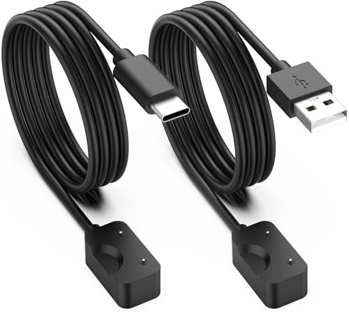 2pz Caricabatteria Compatibile per Samsung Galaxy Fit 3,GeeRic Type C+USB Caricatore Magnetico Sostituzione USB Adattatore Compatibile per Samsung Galaxy Watch Fit 3