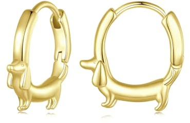 SOUTHPLUS Ohrringe Silber Dackel Ohrstecker Damen Geschenk für Frauen | Ohrringe Hängend Ohrringe mädchen Geschenkbox Beste Freundin Geschenke Muttertagsgeschenk ohrstecker silber 925 Damen Schmuck