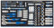 Draper 63540 1/4, 3/8 and 1/2 Socket 84 Piece Set in Full Drawer Eva Insert Tray, Blue