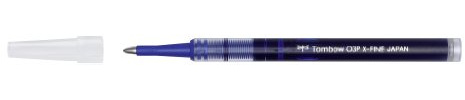 Tombow BK-LP03-16 Tintenrollermine, Kugeldurchmesser 0.5 mm, blau