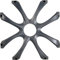 KICKER 08GL78 Alu-Guss Grill Square 20 cm (8 Zoll) Schwarz