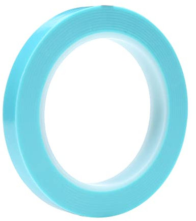 3M Scotch Hochtemperatur-Farblinienband, 4737 T, 25,4 mm x 33 m, 0,13Mm, Blau/Transparent (36-er Pack)