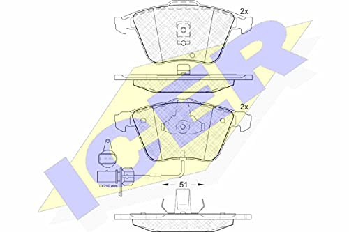 Icer Brakes 181531 Bremsbelagsatz, Scheibenbremse