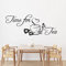 GRAZDesign Wandtattoo Küche Time for tea Tee Tasse - Wandsticker Sticker Esszimmer, Wanddeko Wand-Aufkleber, Küchen Deko selbstklebend, 74x30cm, 055 mint