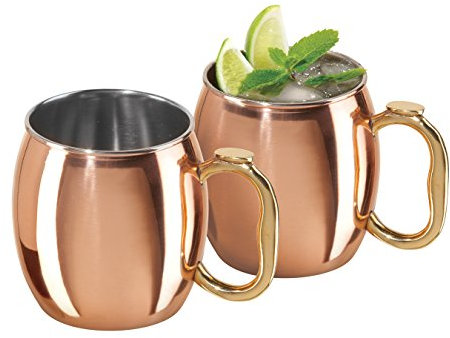 Oggi Moscow Mule Copper Plated Mugs (Set of 2), 20-Ounce by Oggi