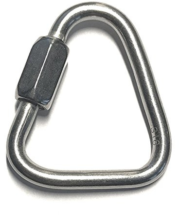 Acier inoxydable 316 Delta Maillon rapide 4 mm Qualité Marine Triangle