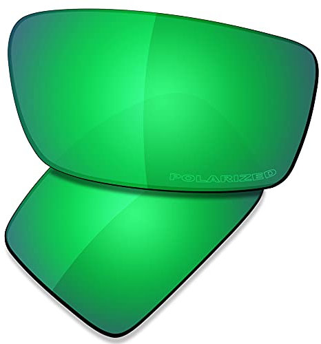 Saucer Verres de rechange haut de gamme pour lunettes de soleil Oakley Gascan High Defense – Vert jade polarisé