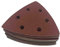 Schleifdreiecke 93 x 93 x 93 mm Deltaschleifer Delta-Schleifpapier Dreieck Klett P80 25 Stück