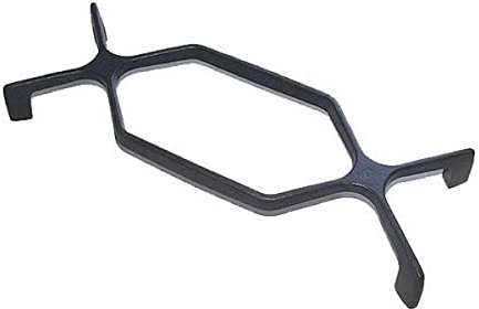 Grille support casseroles grand modèle d'origine 410X150X45 mm Four, cuisinière 480121104249 WHIRLPOOL
