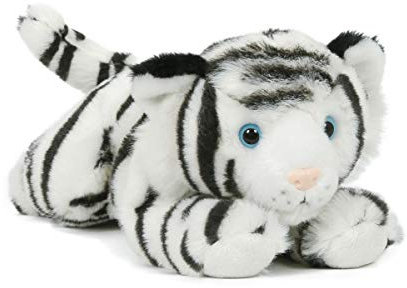 Trigon Plüschtier Tiger 27cm weiß, Stofftier Soft Kuscheltier Raubkatze Plüschtiere