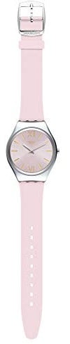 Swatch Damen Analog Quarz Uhr mit Silicone Armband SYXS124