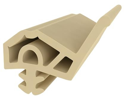 Holzzargendichtung für Holztüren – Beige | 5 Meter | Gummidichtung | 12,3 mm Falzbreite | Türdichtung für Holzzargen | Zugluft- & Schallschutz
