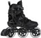 Powerslide Inline Skate Phuzion Argon Black 100 - Fitnessskate für Damen und Herren - Inliner Triskate schwarz Gr. 40-47 100 mm Rollen