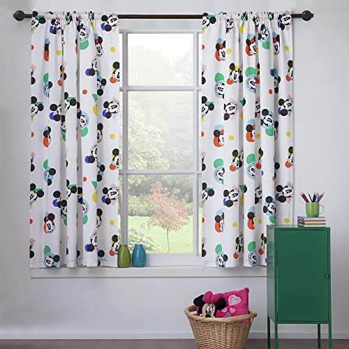 Mickey Mouse Vorhänge Baumwolle 65in Wide (165cm) x 72in Drop (182cm) Kinderzimmer
