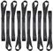 10PCS Zurrschlaufen Spanngurte Schlaufen Spanngurt - 46cm Zurrgurt Spanngurte Kurz Gurtschlaufen mit Schlaufe Nylon Schwarz für Fahrrad Motorrad Transport 46x2,5cm…