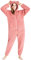 CityComfort Borg Onesie for Ladies (Dusky Pink, L)