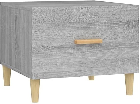 vidaXL Coffee Table Grey Sonoma 50x50x40 cm Engineered Wood