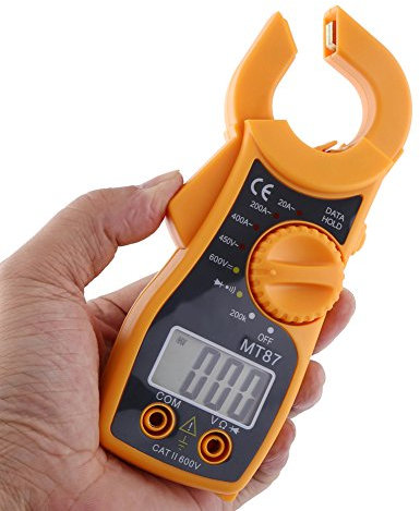 MT87 Pince ampèremétrique de fuite de grand diamètre Ampèremètres AC DC haute précision Ohmmètre à affichage numérique Testeur VOM Multimètre portable Instrumentation industrielle