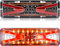 Biqing Feux Arrières LED 24V,56 LED Feu Arrière de Remorque Rouge Jaune Blanc Feu de Freinage, Clignotant Dynamique Lampe,Feux de Recul Remorque pour Remorque Camion Caravane UV Bateau,2pcs