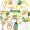 HOWAF Junggesellenabschied Frauen Deko Grün Bride To Be Girlande JGA Girlande Bride To Be Luftballons JGA Luftballons Bride JGA Schärpe JGA Tattoo Cake Topper JGA Accessoires Frauen Bachelorette Party