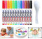JSHENG Magic Pen Dibujos en el Agua, 12Pcs Rotuladores Agua Magicos, Rotuladores de Agua con Cuchara, Rotuladores Niños, Rotulador Agua Magico, para Dibujo Graffiti Escritura Pizarra Ropa