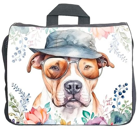 Cadouri Hundezubehörtasche mit American Staffordshire Terrier - Aufbewahrungstasche mit Hunderasse für Hundebesitzer - originelles Geschenk - handgefertigt