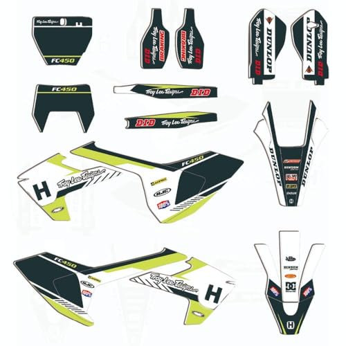 ENARUI Grafiche Adesivi per Husqvarna 125 150 250 300 350 450 501 Fe Te 2017 2018 2019 e FC TC FS TX FX 2016 2017 2018