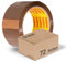nekko 72 Rollen Paketklebeband Braun- Starke Klebekraft, Kein Einreißen, Leises Abrollen - Packband Verpackungsband - 50mm x 66m Klebeband