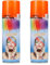 H HANSEL HOME Spray Pelo Color Temporal - Fácil de Lavar, Brillo Deslumbrante para Todo Tipo de Cabello, Naranja, 125ml x 2 unidades