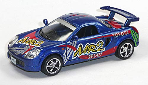 Generisch Modellauto kompatibel mit Toyota MR-2 Rennwagen ca. 1:32 metallic blau