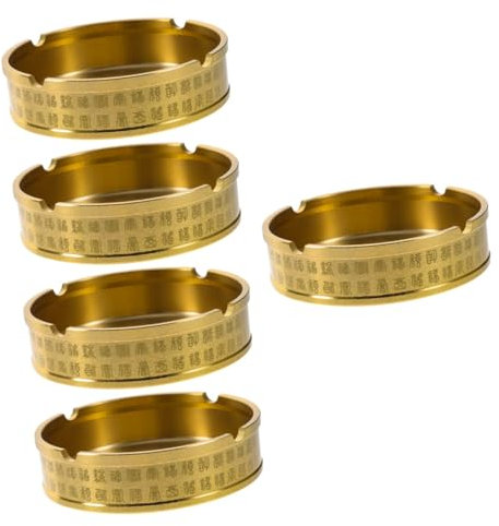 MAGICLULU Wohnkultur 5st Aschenbecher Tablett Wohnakzente Dekor Esszimmertischdekoration Keramikdekor Schreibtischablage Außendekoration Halter Messing Büro Haushalt Zigarettenstummel