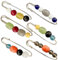 LYITZW 6 Pièces Broches Vintage, Pinces à Cardigan Châle, Clips Écharpe Retro, Épingle à Châle de Pull, Épingles à Nourrice, Broche de Rétro pour Femme