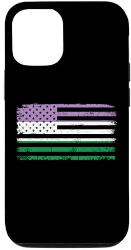Hülle für iPhone 13 Genderqueer, USA-Flagge